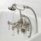 Kingston Brass CA23T8 3-3/8" Tub Wall Mount Clawfoot Tub Faucet with Hand Shower, Brushed Nickel CA23T8 - alternate 2